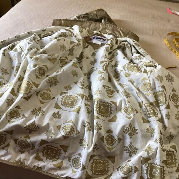 Wippette Vinyl Raincoat Slicker Shiny Gold L - Picture 11 of 13